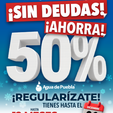 POST REGULARIZATE EN DICIEMBRE ULTIMA OPORTUNIDAD En diciembre, última oportunidad para Regularizar adeudos del servicio de agua con 50% de ahorro