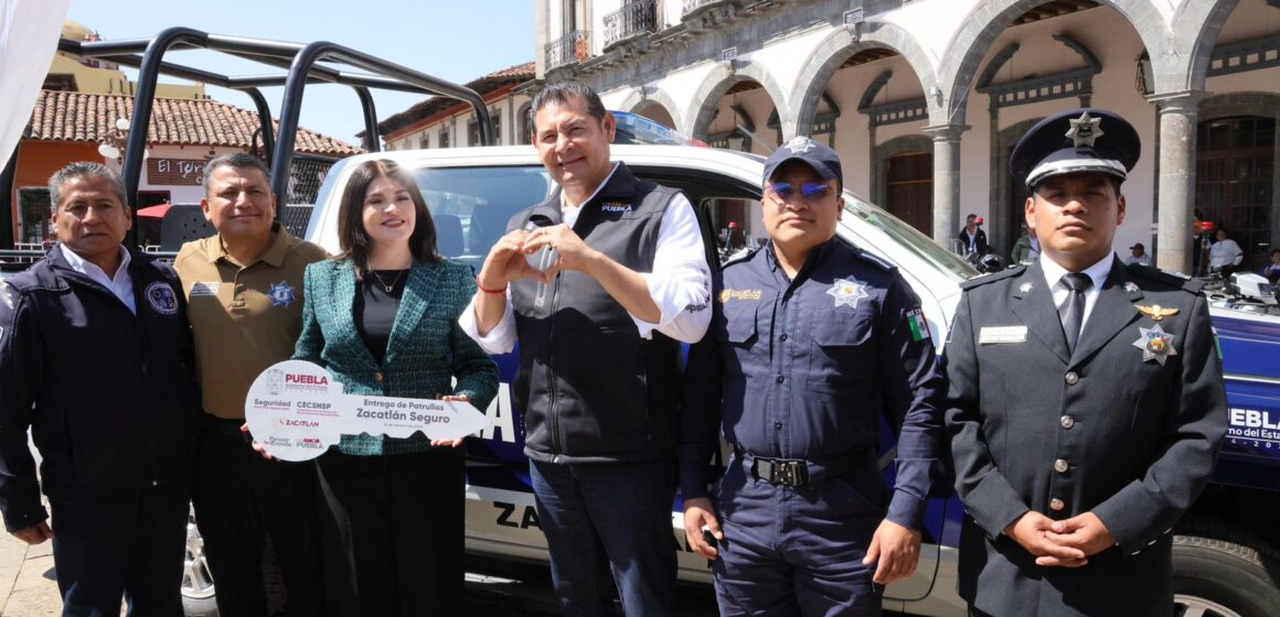 Con nuevas patrullas, Gobierno Estatal refuerza seguridad en Zacatlán