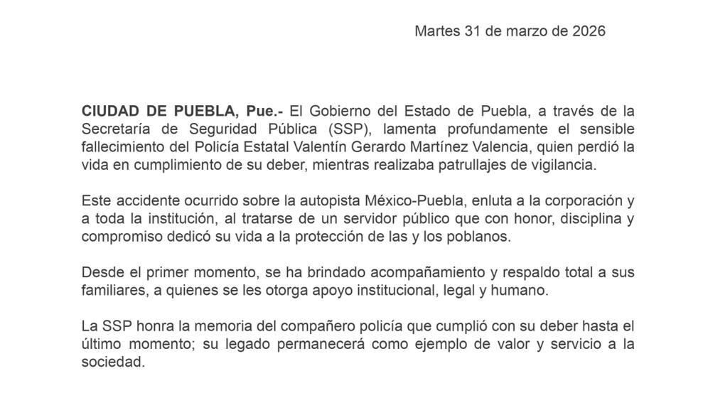 WhatsApp Image 2026-03-31 at 7.06.56 AM SSP lamenta muerte de un oficial