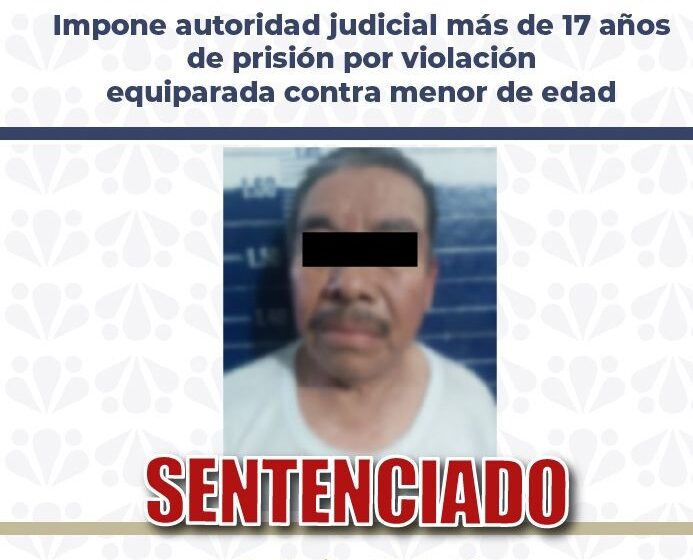Fotografía boletín de prensa no. 184 (002) Más de 17 años de prisión por violación equiparada contra menor de edad