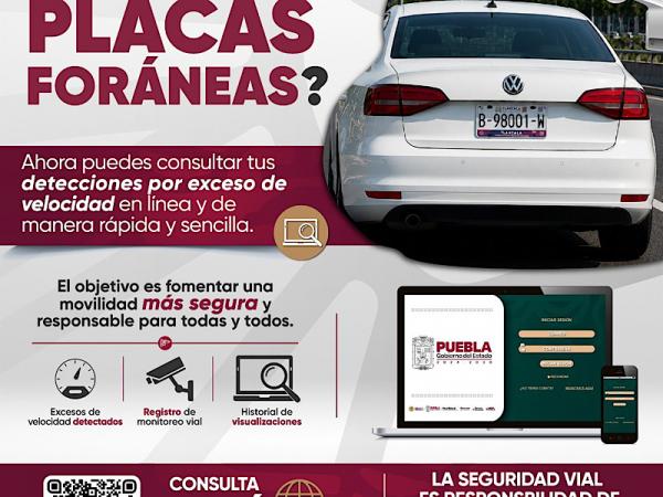 7f8a070f761ff516f619df8178eb08f7_L Habilitan consulta de detecciones por exceso de velocidad con placas foráneas