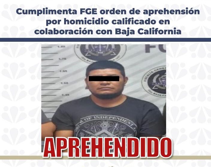 Detienen en Baja California a Carmelino por delito de homicidio
