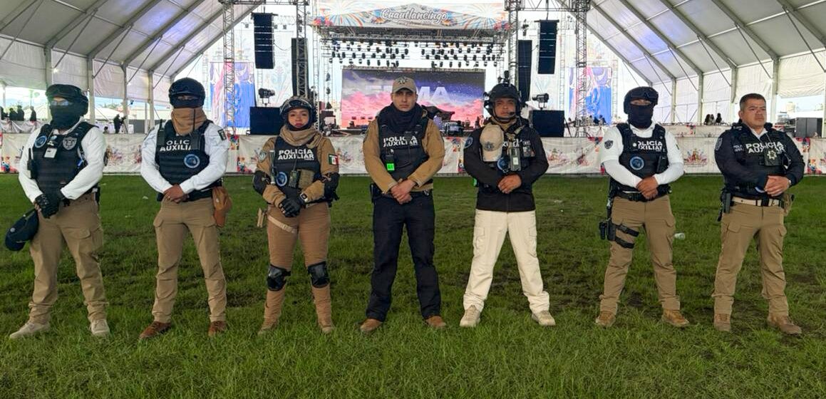AUX_2906_(3) Policía Auxiliar reporta saldo blanco en foro artístico de Cuautlancingo