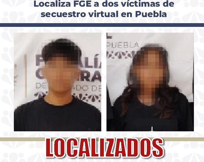345 Localiza FGE a dos víctimas de secuestro virtual en Puebla