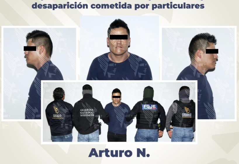 Cumplimenta FGE orden de aprehensión por desaparición cometida por particulares
