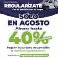 Agua de Puebla presenta programa de regularizaacación